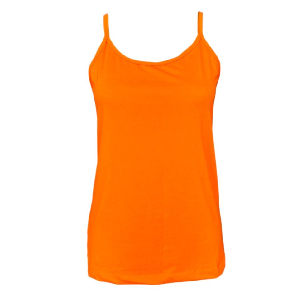 تاپ زنانه دوک مدل بنددار رنگ نارنجی -  - 1
