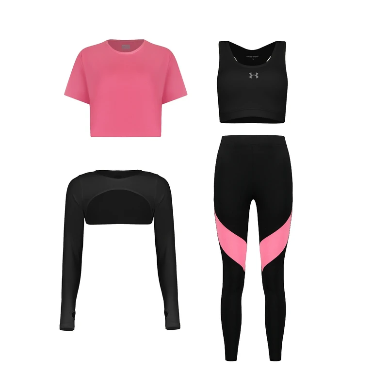 ست چهار تکه لباس ورزشی زنانه مدل 1401-1801-70-56