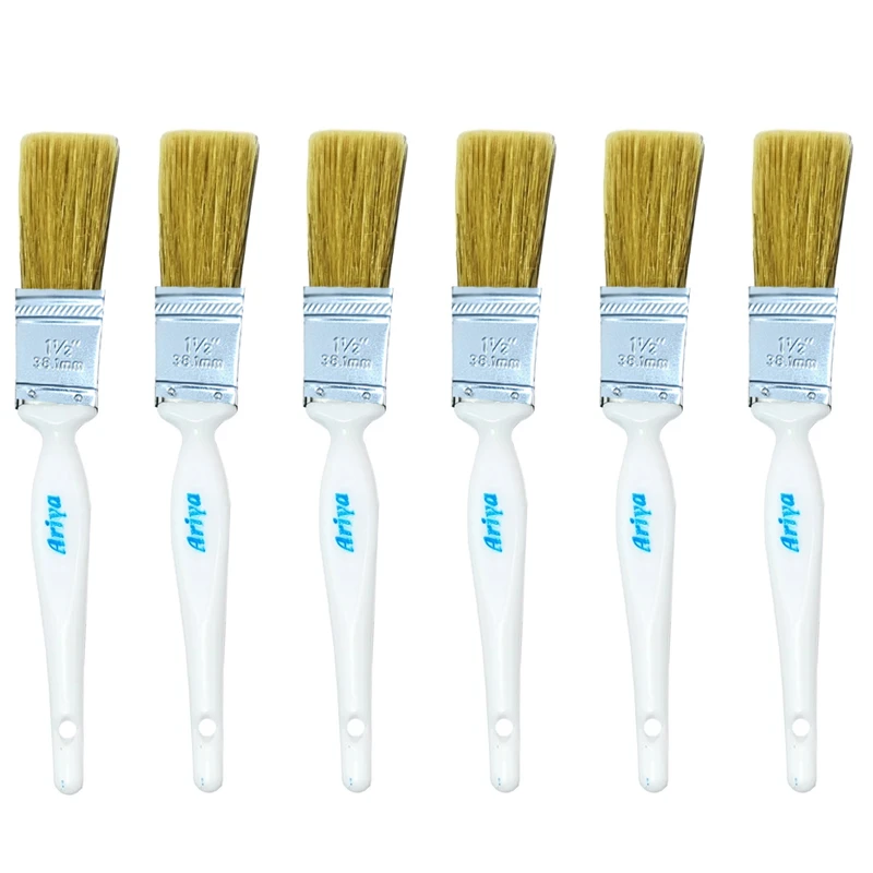 قلم مو نقاشی آریا کد 012 سایز 1/2 اینچ مجموعه 6 عددی 