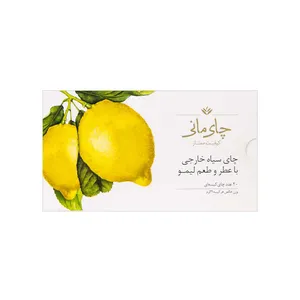 چای سیاه کیسه ای چای مانی با طعم لیمو بسته 20 عددی