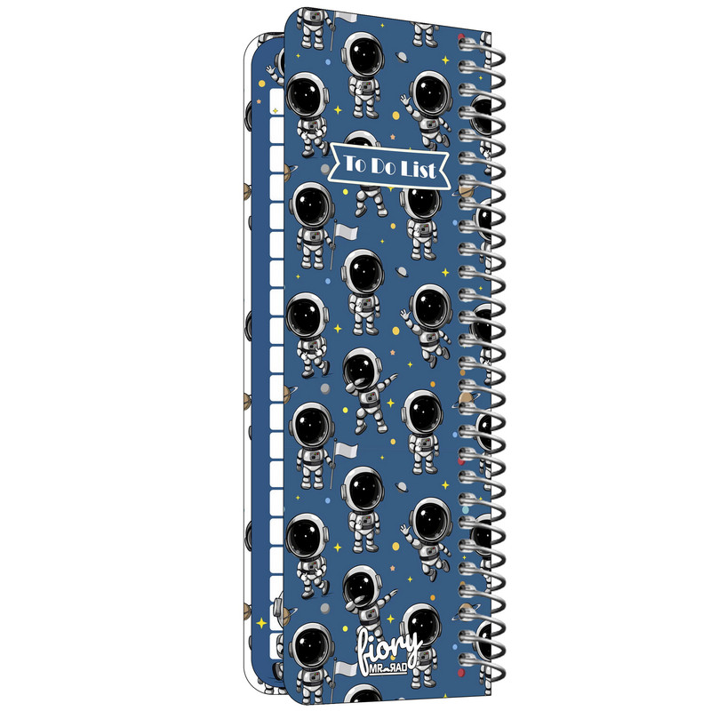 دفترچه یادداشت مستر راد مدل to do list طرح فضانورد کد fiory 1985