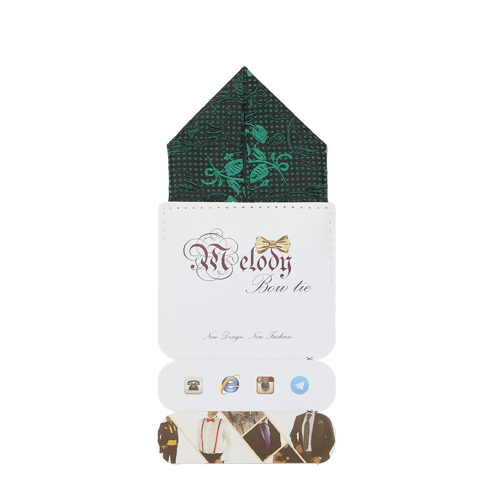 دستمال جیب مردانه ملودی مدل PS5103MSEgrn