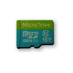 کارت حافظه microSDHC  مدل DR8005 کلاس 10استاندارد HC ظرفیت 16 گیگابایت میکرو درایو  وکیوم  آبی به همراه آداپتور SD