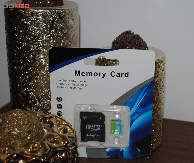 کارت حافظه microSDHC مدل DR8005 کلاس 10استاندارد HC ظرفیت 16 گیگابایت میکرو درایو وکیوم آبی به همراه آداپتور SD
