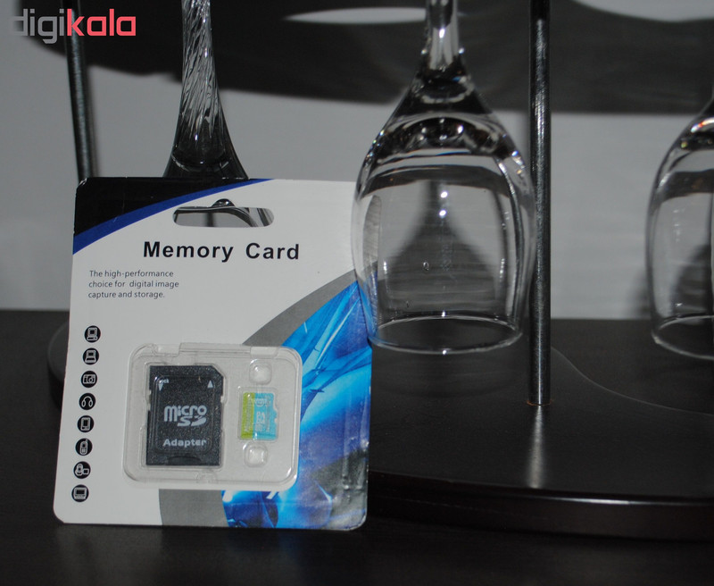 کارت حافظه microSDHC مدل DR8005 کلاس 10استاندارد HC ظرفیت 16 گیگابایت میکرو درایو وکیوم آبی به همراه آداپتور SD