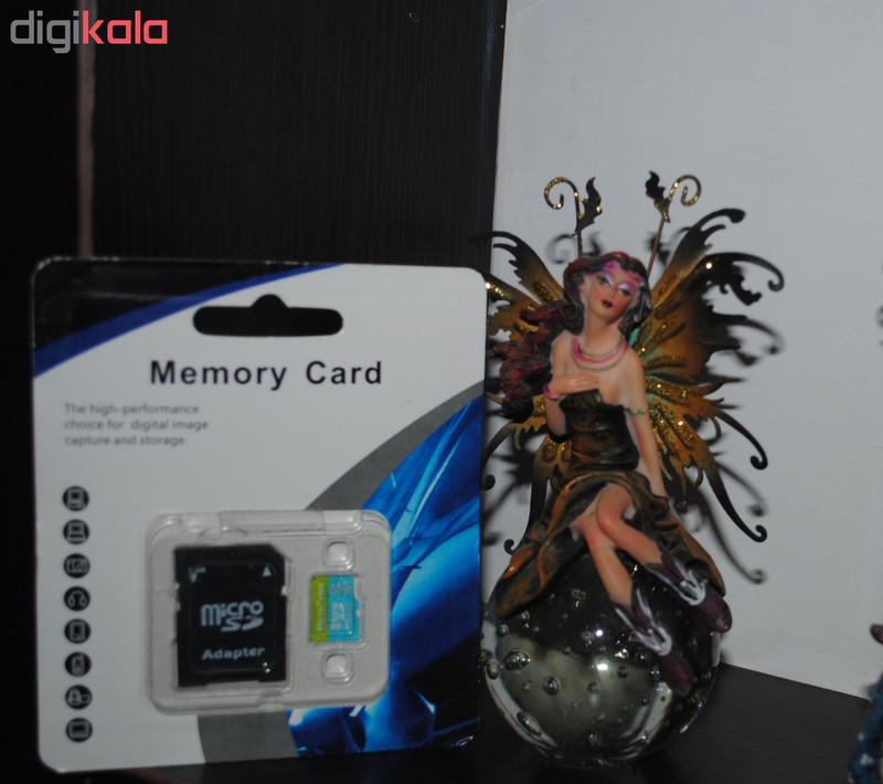 کارت حافظه microSDHC مدل DR8005 کلاس 10استاندارد HC ظرفیت 16 گیگابایت میکرو درایو وکیوم آبی به همراه آداپتور SD