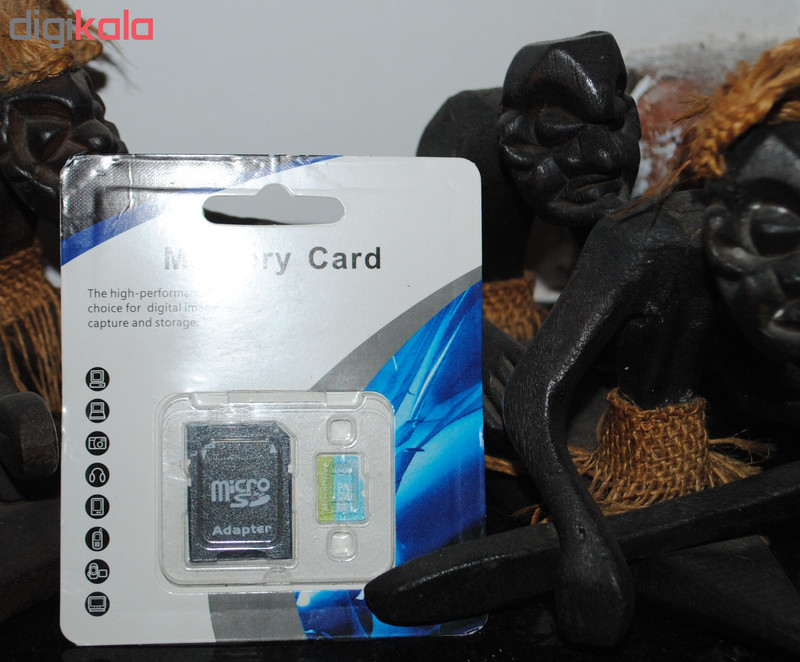 کارت حافظه microSDHC مدل DR8005 کلاس 10استاندارد HC ظرفیت 16 گیگابایت میکرو درایو وکیوم آبی به همراه آداپتور SD