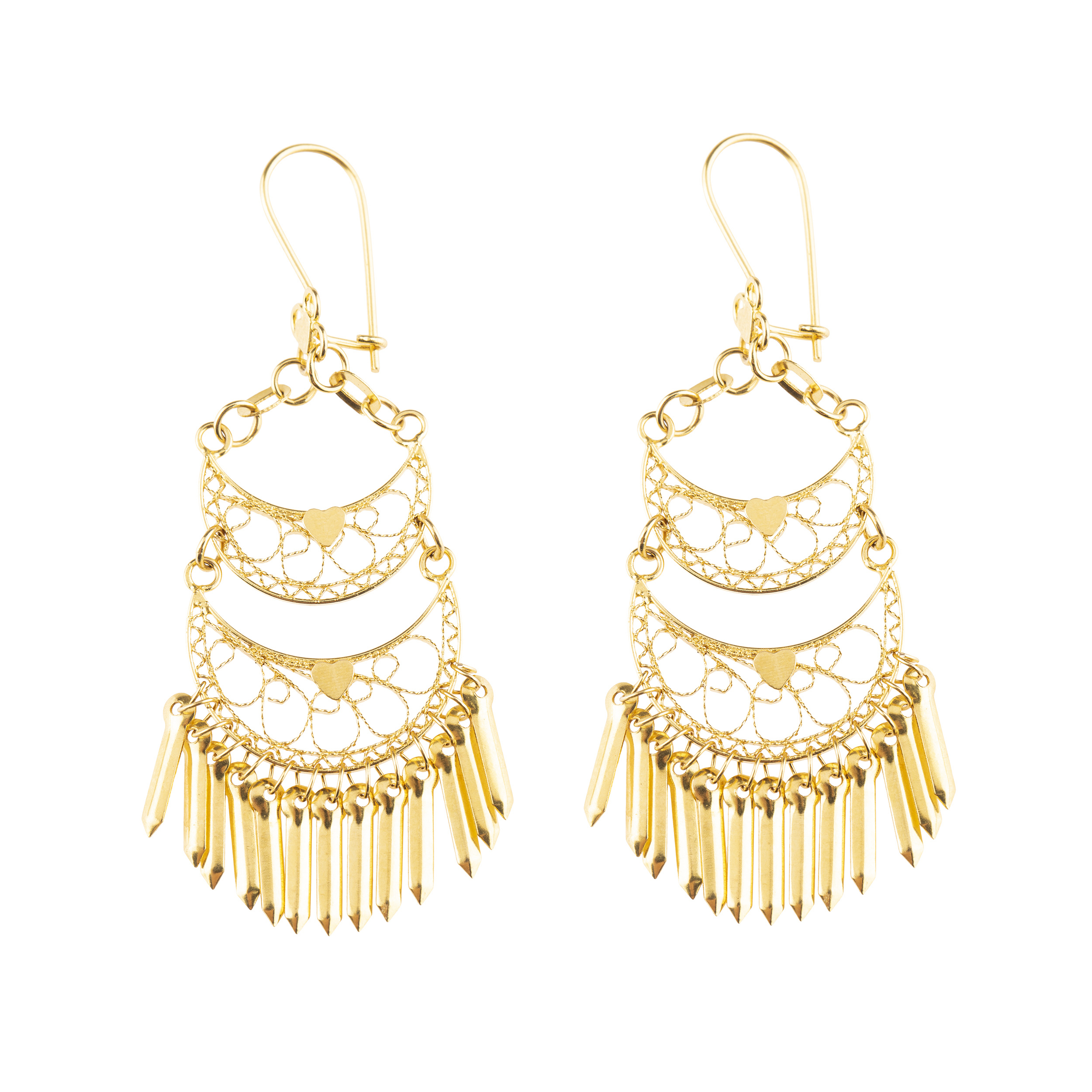 گوشواره طلا 18 عیار کد EA112