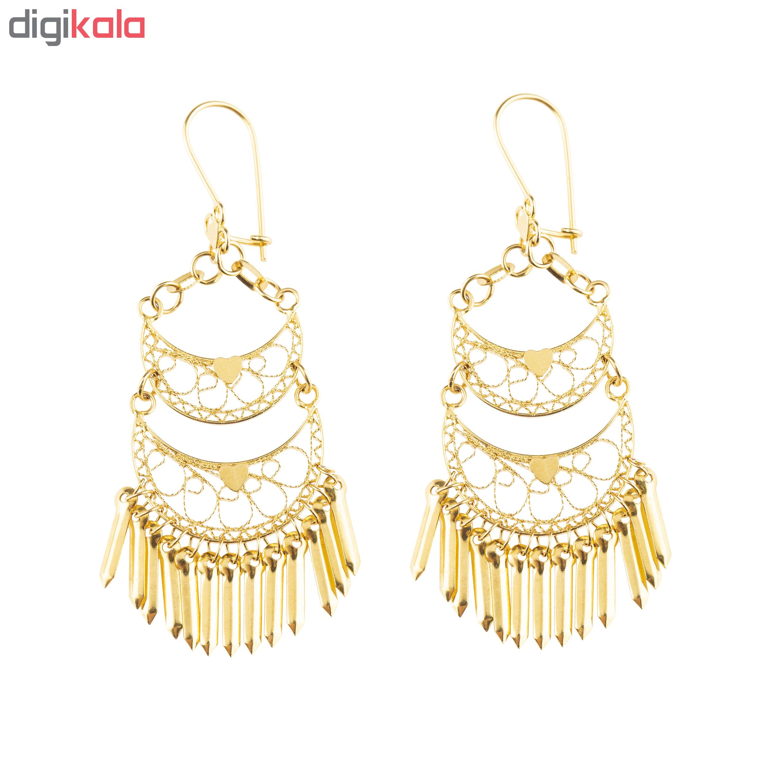 گوشواره طلا 18 عیار کد EA112