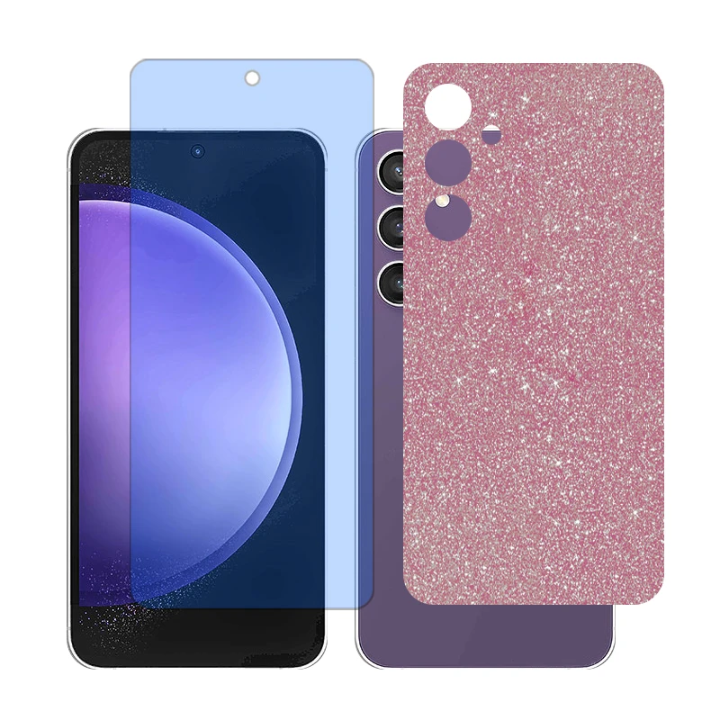 محافظ صفحه نمایش بلوکات گلس مدل Together مناسب برای گوشی موبایل سامسونگ Galaxy S23 FE به همراه برچسب پوششی پشت گوشی 