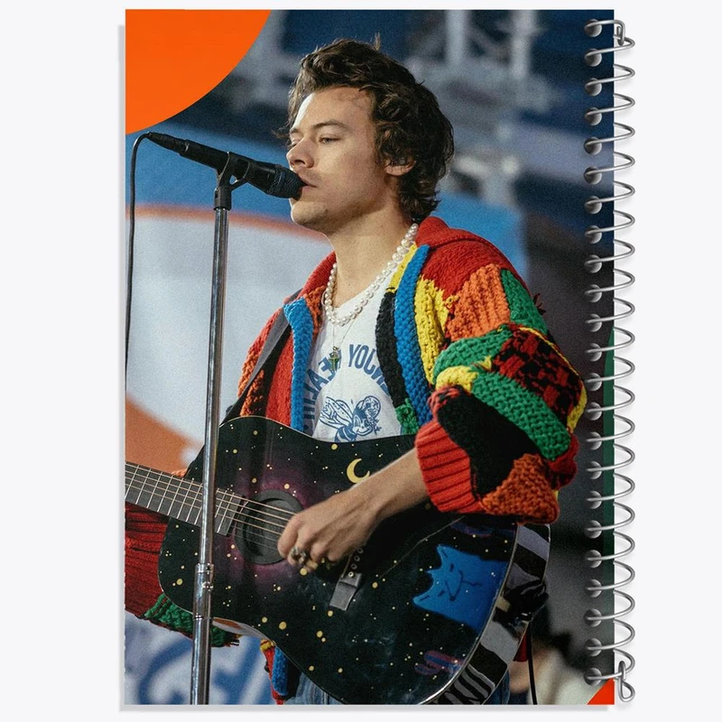 دفتر مشق 50 برگ خندالو مدل هری استایلز گروه موسیقی وان دایرکشن One Direction کد 18934
