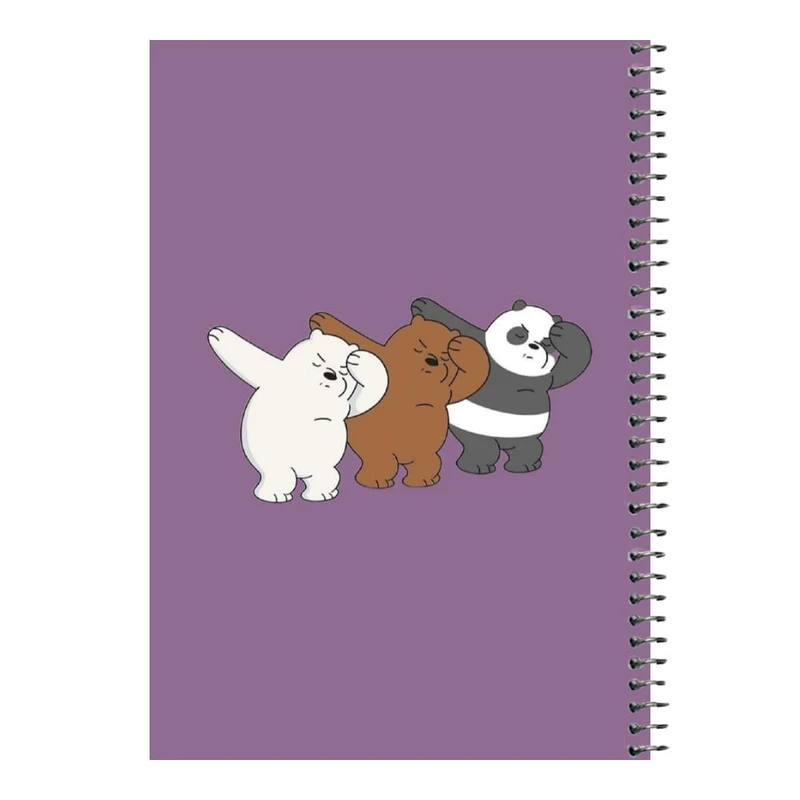 دفتر مشق 80 برگ اس جی مدل خرس های کله فندقی کد۳     