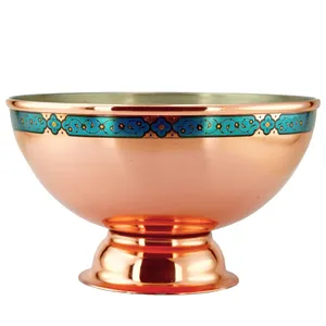 کاسه مسی طرح اسلیمی مدل مرجان