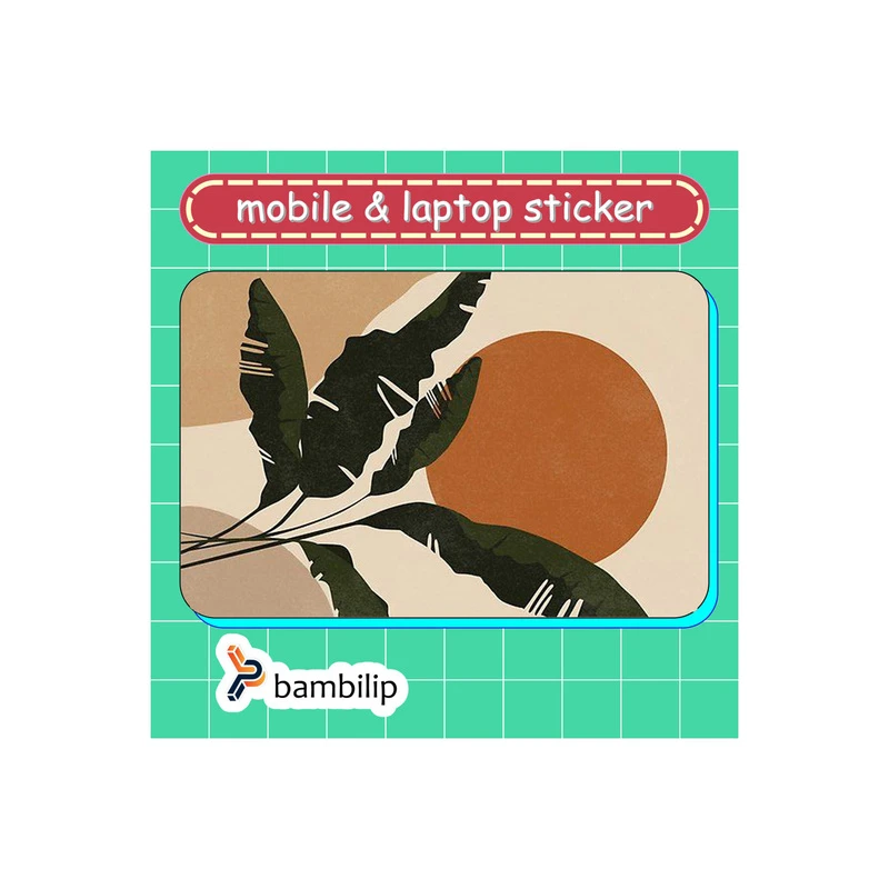 استیکر بامبیلیپ مدل کارت عابر طرح منظره مینیمال غروب کد 3380133