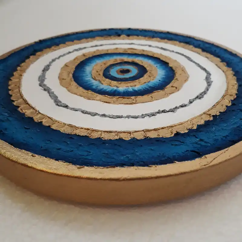 تابلو برجسته مدل چشم نظر گرد