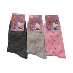 جوراب ساق بلند دخترانه مدل G3 کد 04 مجموعه 3 عددی