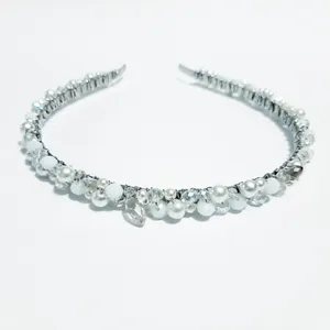 تل مو زنانه مدل جواهردوزی مرواریدی