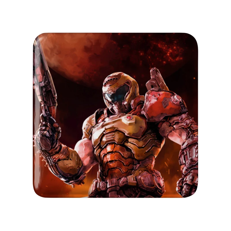 پیکسل خندالو طرح بازی رستاخیز (Doom) مدل مربعی کد 31398