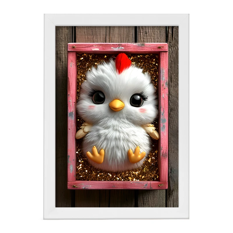 تابلو خندالو مدل جوجه خروس کد F12806