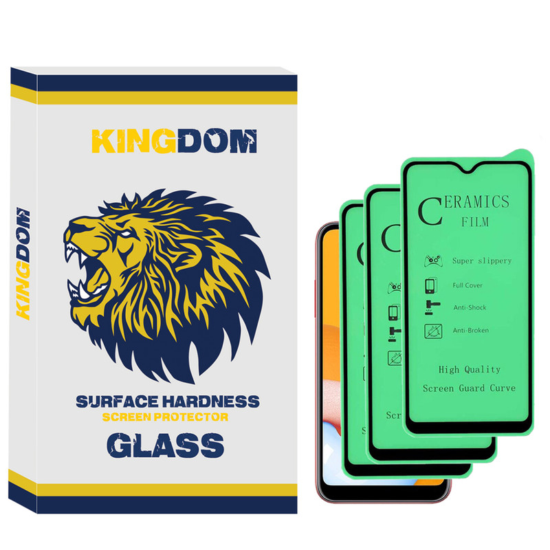 محافظ صفحه نمایش سرامیکی کینگدام مدل KCRM-01 مناسب برای گوشی موبایل شیائومی Redmi Note 8 Pro بسته سه عددی