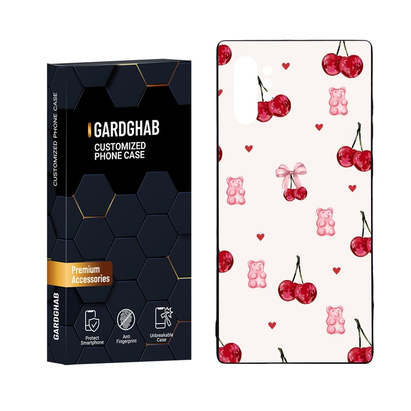 کاور گارد قاب مدل دورژله ای پشت گلس دخترانه مناسب برای گوشی موبایل سامسونگ Galaxy Note 10 Plus