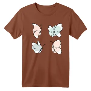 تی شرت آستین کوتاه بچگانه مدل پروانه ها