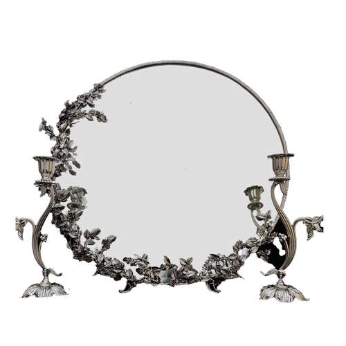 آینه و شمعدان مدل گلبرگ