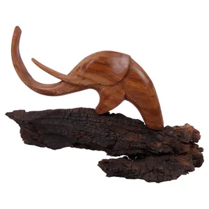 مجسمه فیل ماموت گالری روح چوب مدل sowag-wa-018
