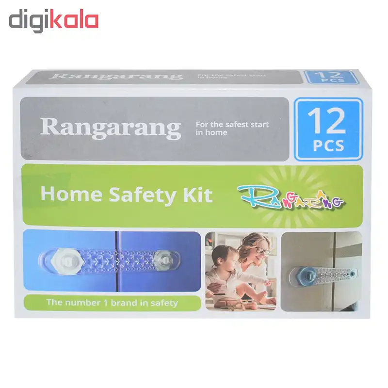 قفل کابینت رنگارنگ مدل 245 بسته 12عددی