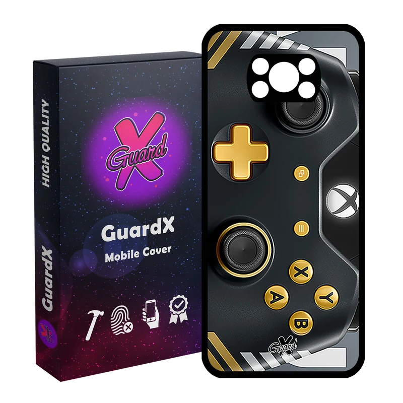 کاور گارد ایکس طرح XBox Conroller مدل Glass10090 مناسب برای گوشی موبایل شیائومی Poco X3 Pro