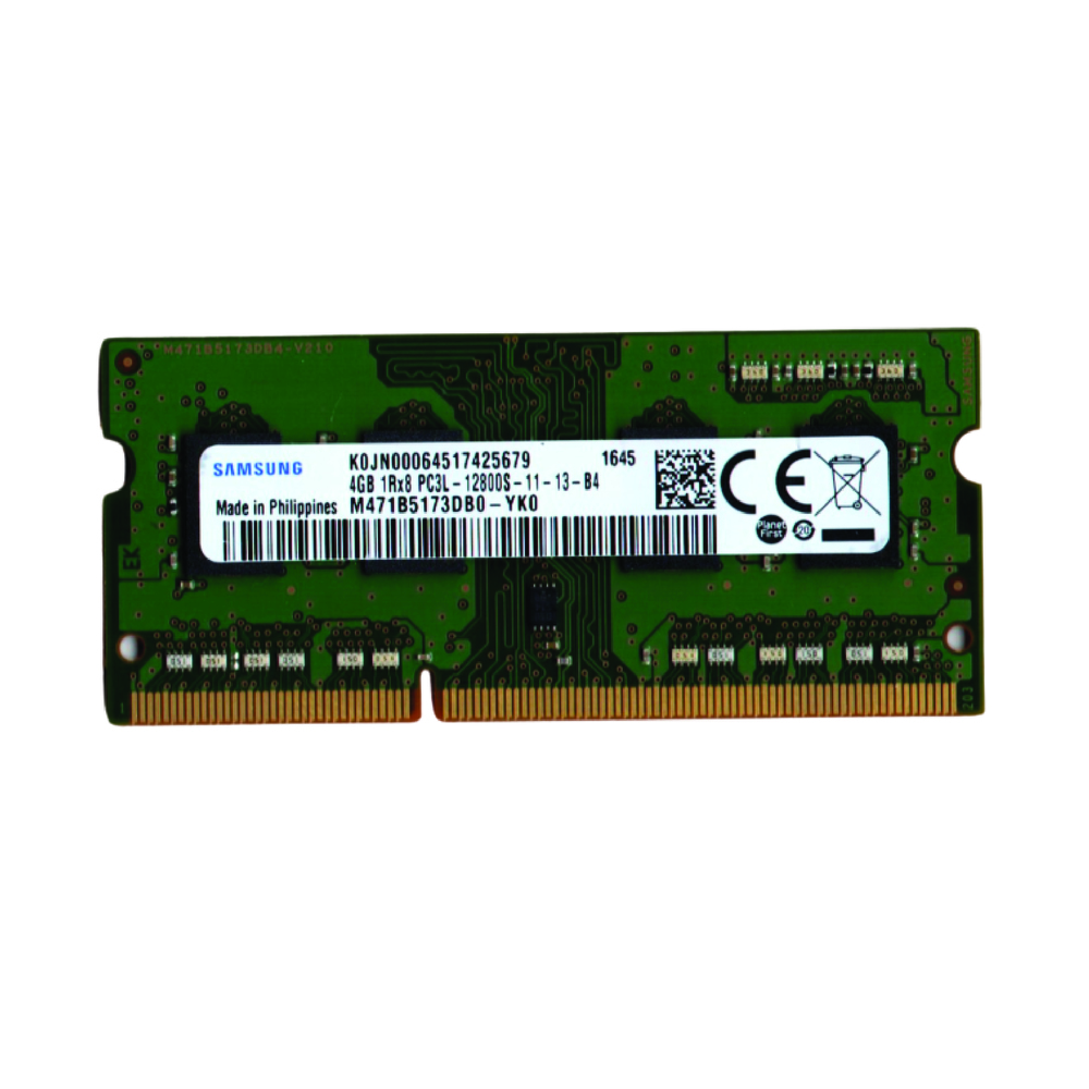 رم لپ تاپ DDR3L تک کاناله ۱۶۰۰ مگاهرتز CL11 سامسونگ مدل PC3L ظرفیت 4 گیگابایت 