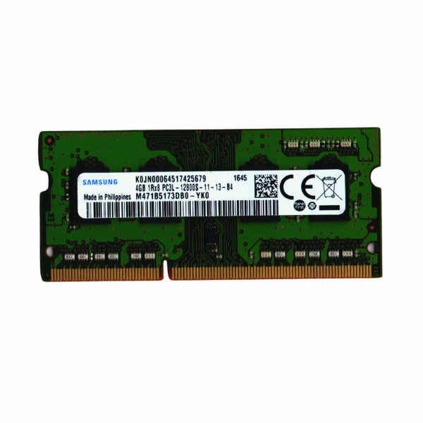 رم لپ تاپ DDR3L تک کاناله ۱۶۰۰ مگاهرتز CL11 سامسونگ مدل PC3L ظرفیت 4 گیگابایت 