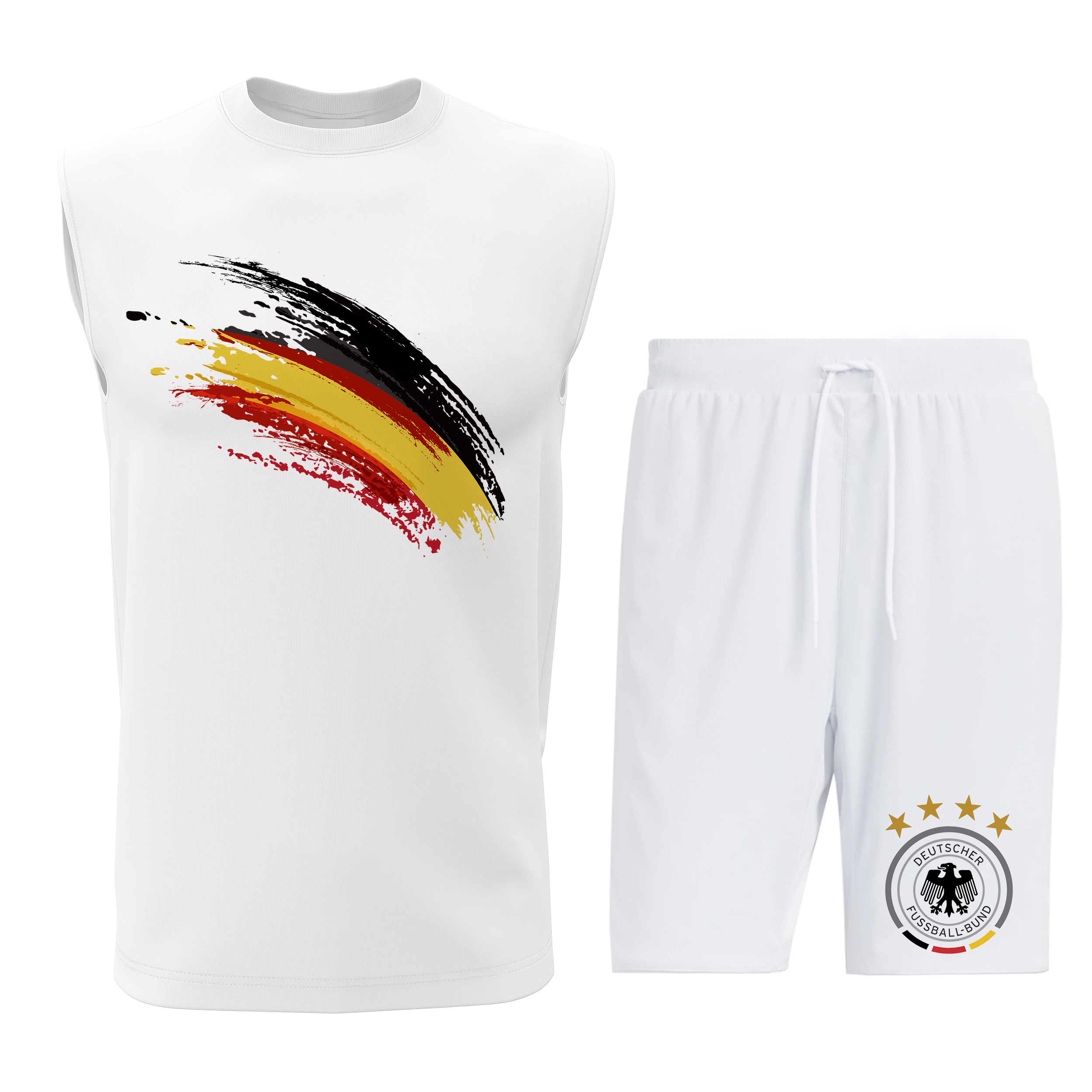 ست تاپ و شلوارک مردانه طرح آلمان مدل G070W