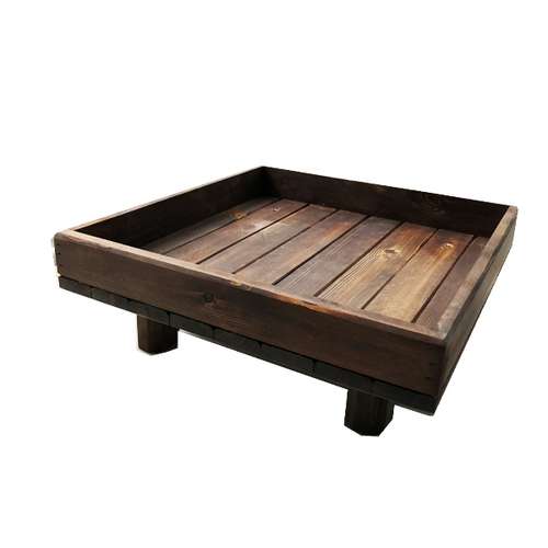 سینی سرو چوبی مدل رنگین کمان کد 01