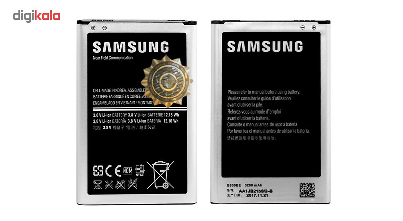 باتری موبایل مدل B800BE با ظرفیت 3200mAh مناسب برای گوشی موبایل سامسونگ Galaxy Note 3