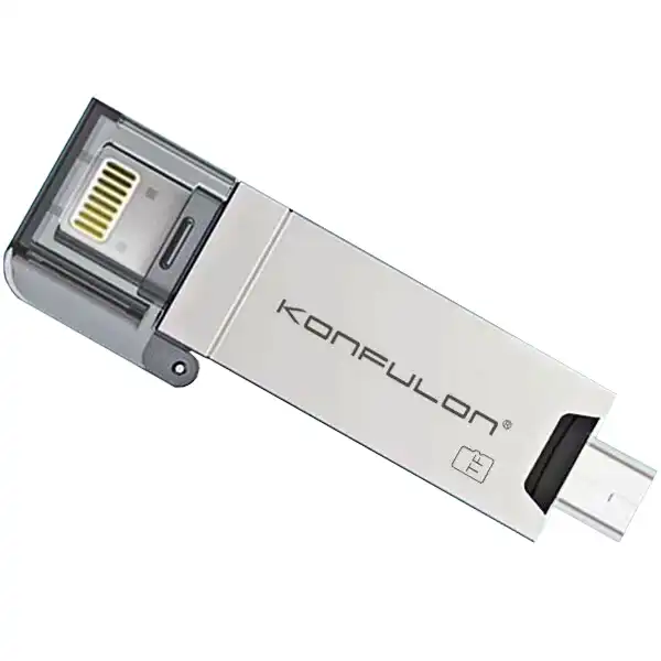 کارت خوان کانفلون مدل CR05 سه کاره لایتنینگ ،میکرو،یو اس بی مناسب ایفون