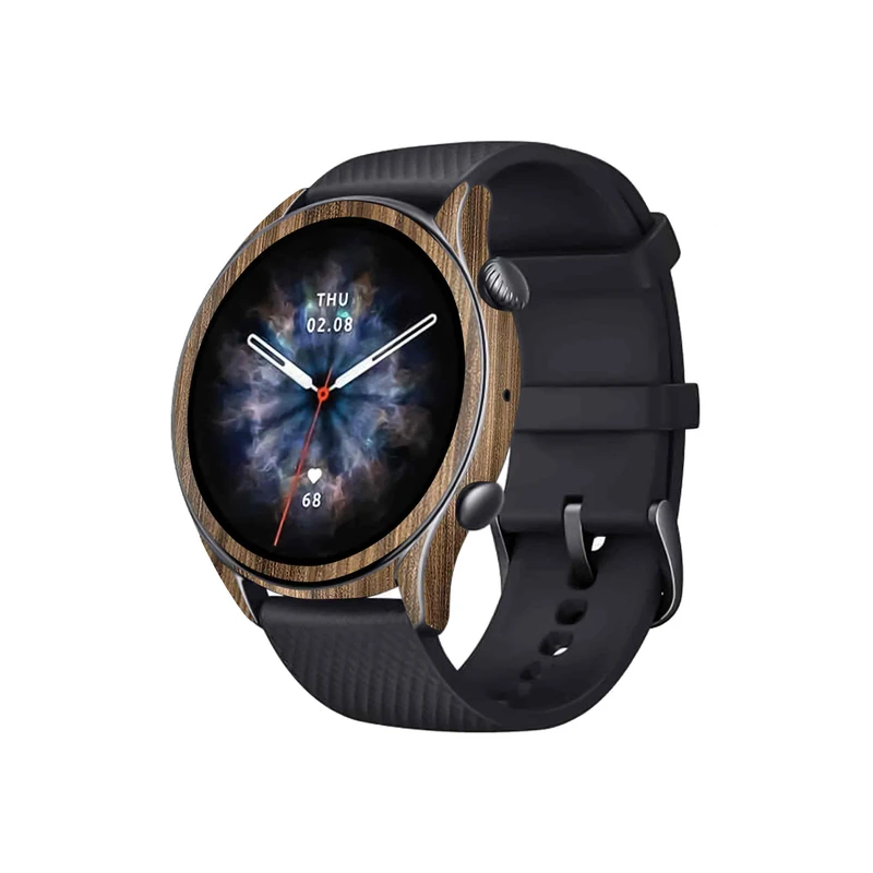 برچسب ماهوت طرح Light_Walnut_Wood مناسب برای ساعت هوشمند شیائومی GTR 3 Pro