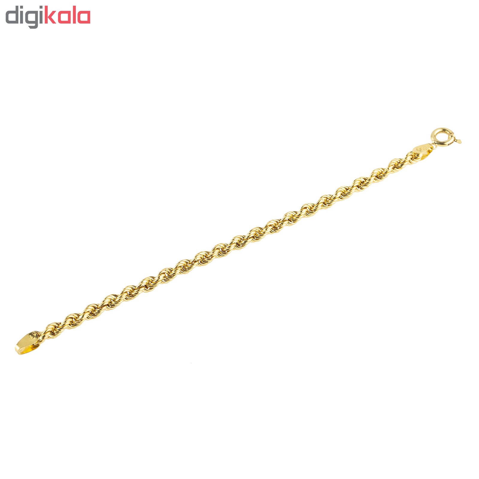 دستبند طلا 18 عیار کد B103 طنابی -  - 3