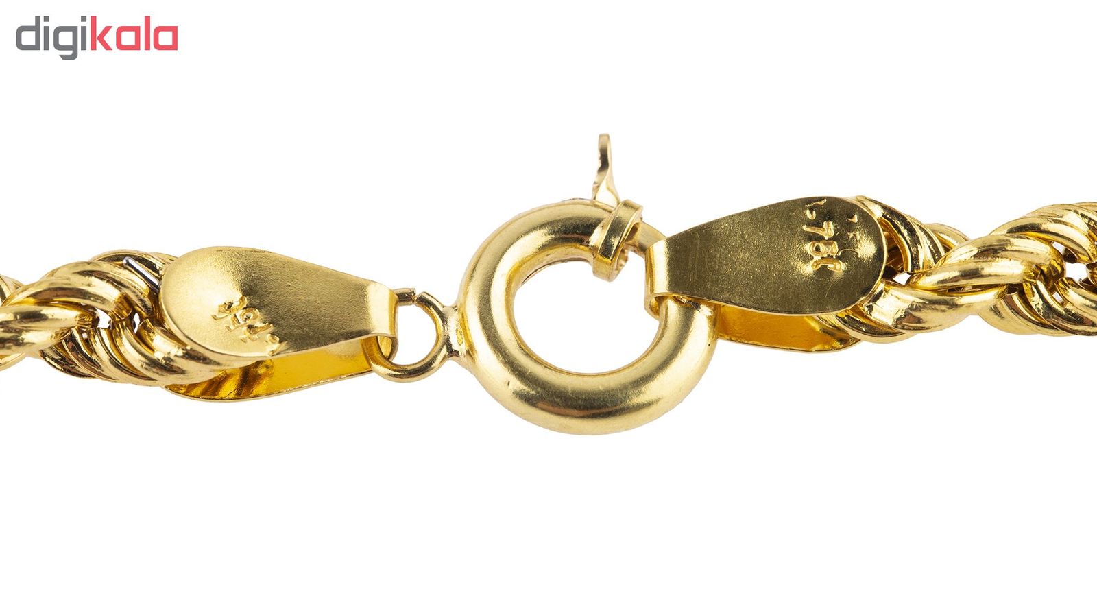 دستبند طلا 18 عیار کد B103 طنابی -  - 5
