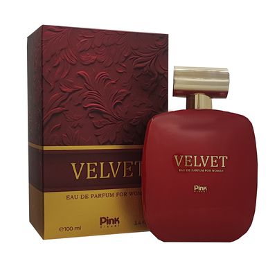 ادوپرفیوم زنانه پینک ویژوآل مدل VELVET با رایحه خنک حجم 100 میلیلیتر