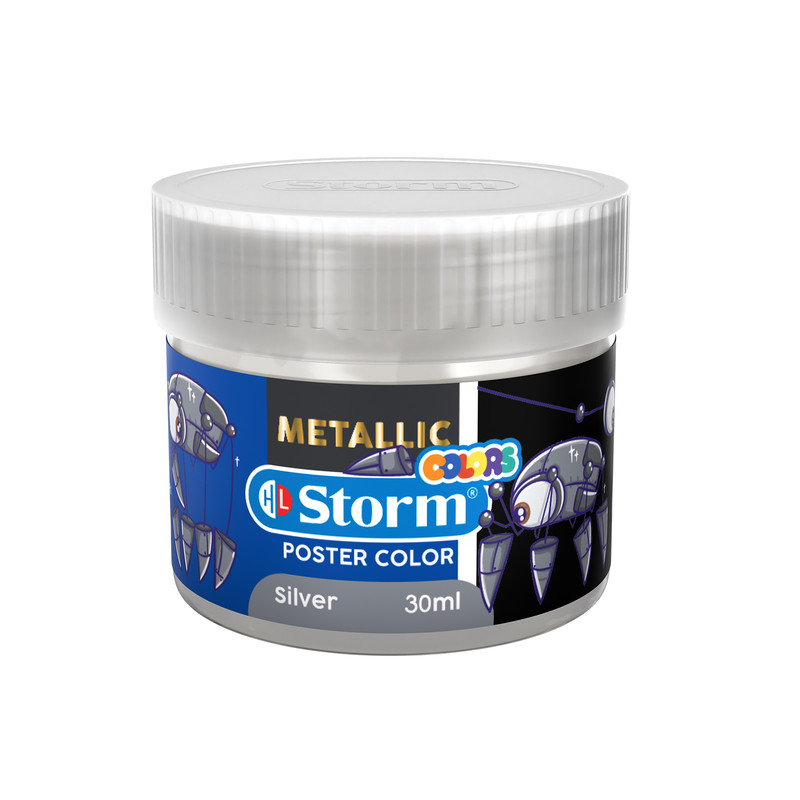 گواش شش رنگ استورم مدل رنگ متالیک