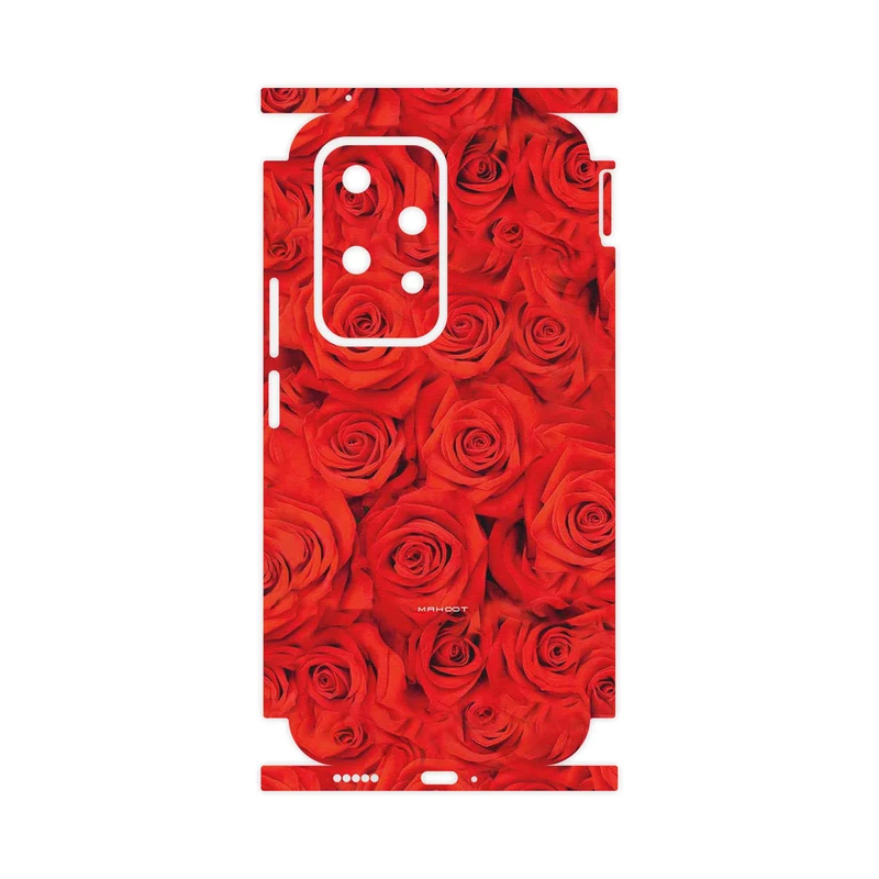 برچسب پوششی ماهوت مدل Red_Flower-FullSkin مناسب برای گوشی موبایل آنر 200 Lite