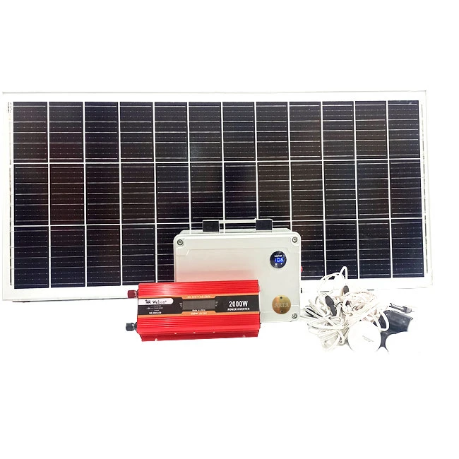 سیستم روشنایی و پاوربانک خورشیدی آرتا مدل SPBL-100W-AC2000 ظرفیت 530 وات ساعت