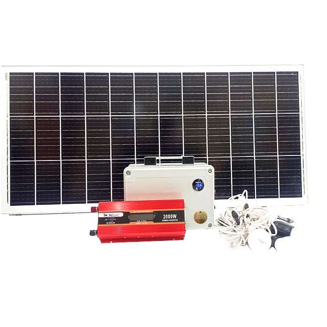 سیستم روشنایی و پاوربانک خورشیدی آرتا مدل SPBL-100W-AC2000 ظرفیت 530 وات ساعت سیستم روشنایی و پاوربانک خورشیدی آرتا مدل SPBL-100W-AC2000 ظرفیت 530 وات ساعت