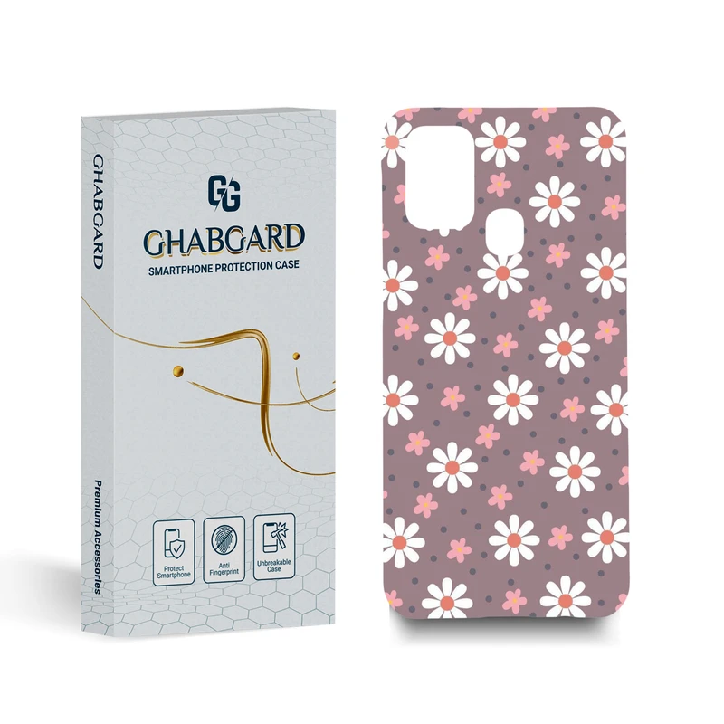 کاور قاب گارد مدل گل مناسب برای گوشی موبایل سامسونگ Galaxy M31