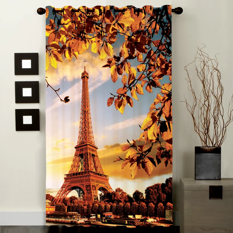 پرده رنس مدل CC1-50325 سایز 138x290 سانتی متر