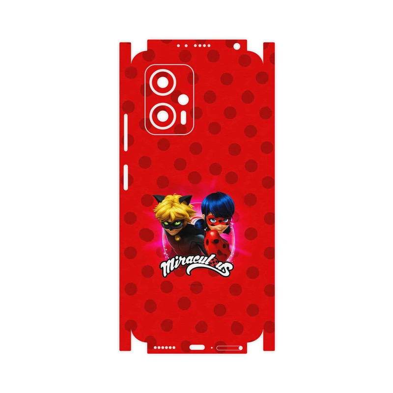 برچسب پوششی ماهوت مدل Ladybug and Cat Noir-FullSkin مناسب برای گوشی موبایل شیائومی Poco X4 GT
