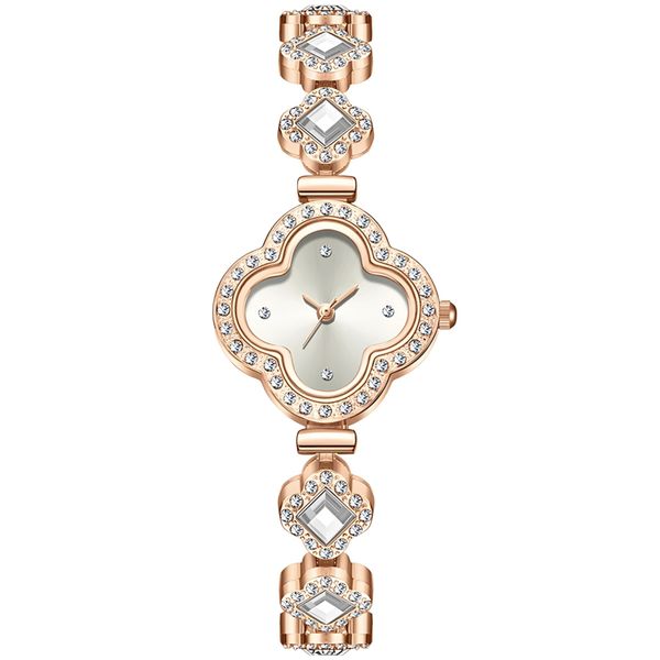 ساعت مچی عقربه ای زنانه مدل دستبندی نگین دار