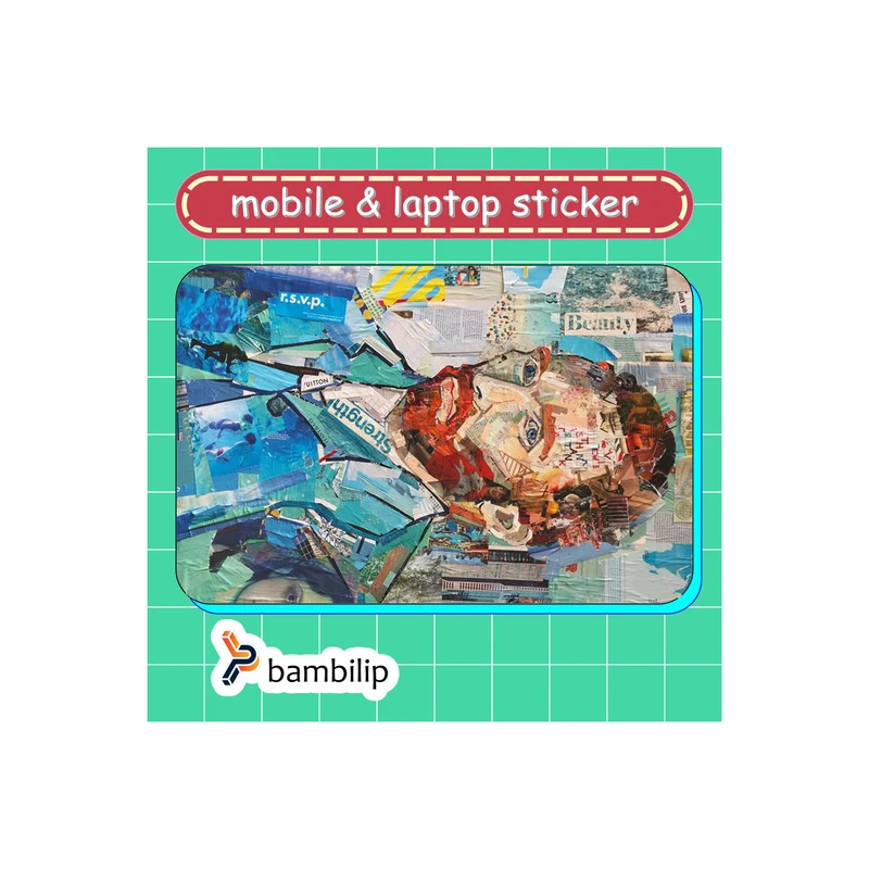 استیکر بامبیلیپ مدل کارت عابر طرح کلاژ ونسان ونگوگ کد 7628996