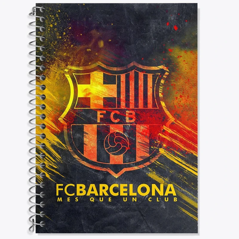 دفتر لغت 50 برگ خندالو مدل باشگاه بارسلونا کد 26263